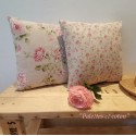 Coussin double face 40x40 série "Rose"