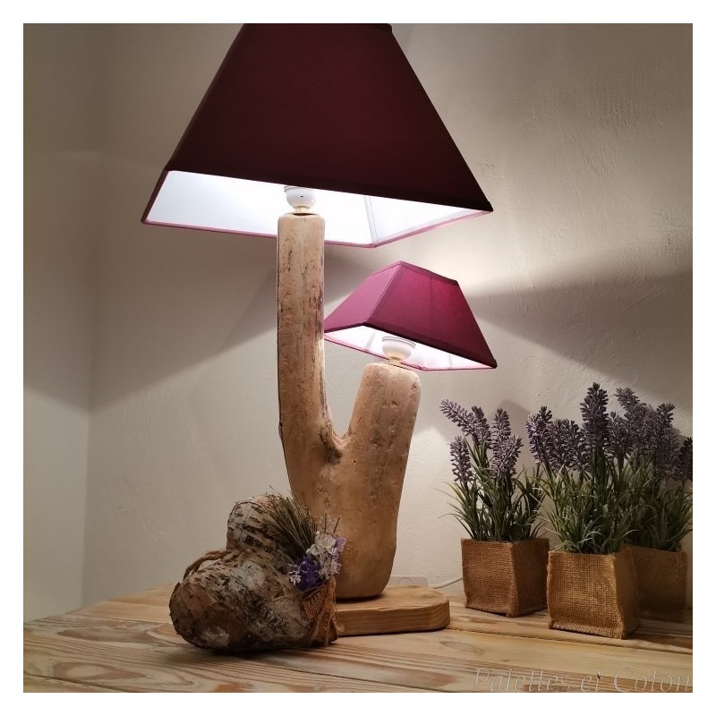 Lampe de chevet, double.