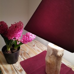 Lampe chevet simple "Framboise"